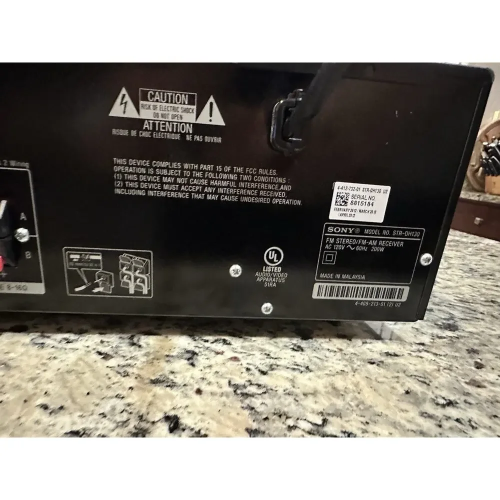 Sony STR-DH130 2 Channel AV Stereo Receiver FM Stereo / FM-AM Receiver